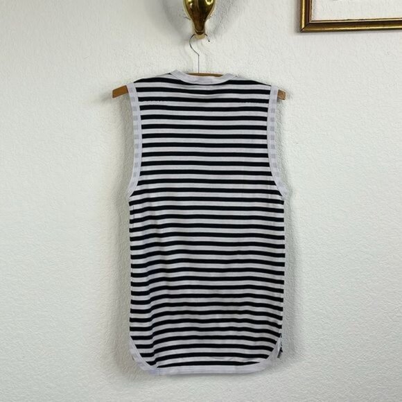 Dior SS 07 Striped Tank Top PFW Made Italy Hedi Slimane - Picture 6 of 10